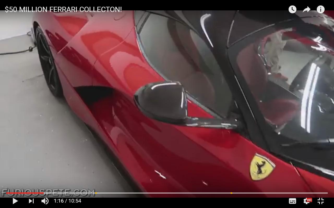 Garage di lusso con Ferrari da sogno [Video]
