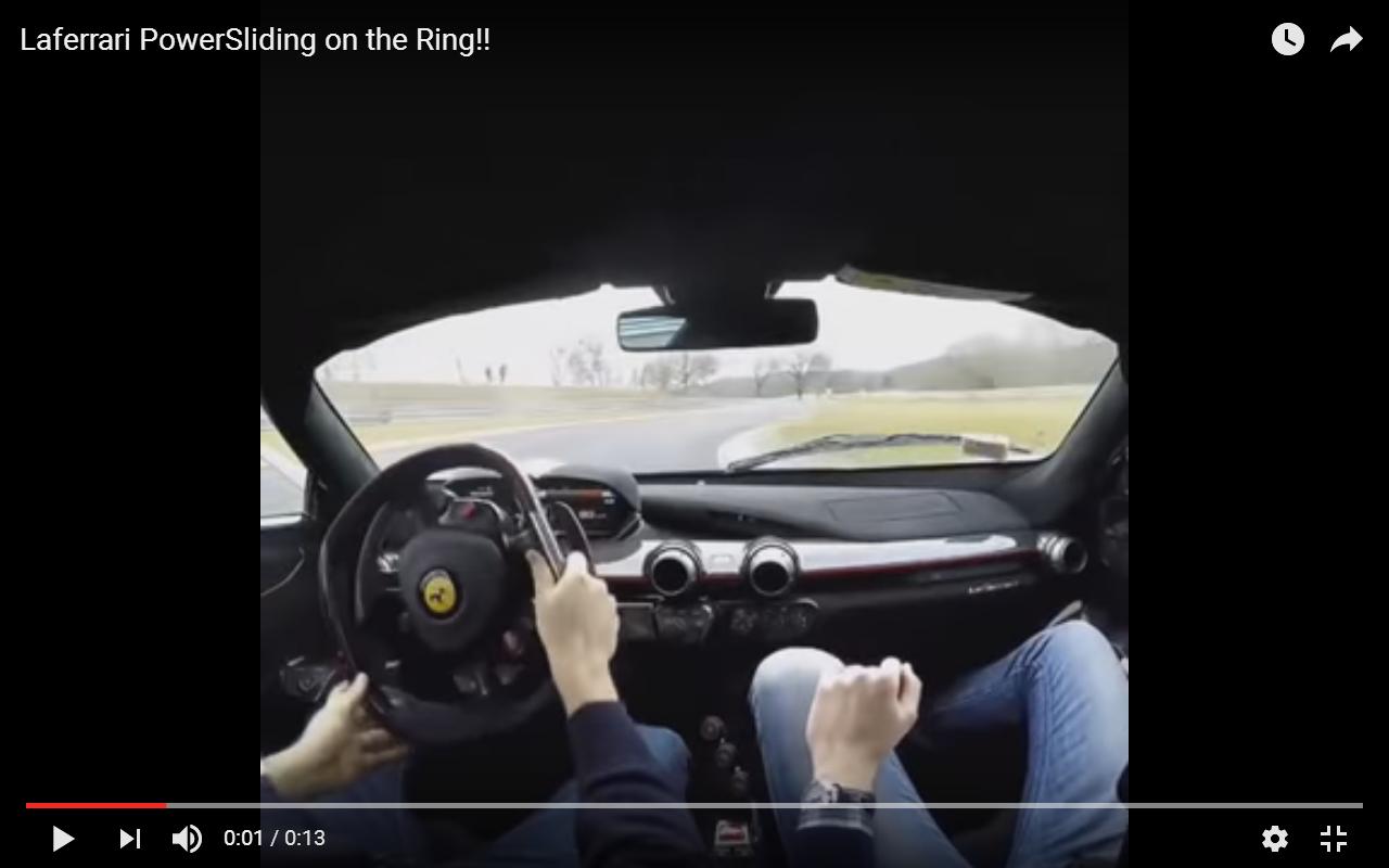 Ferrari LaFerrari al Nurburgring: energia allo stato puro [Video]