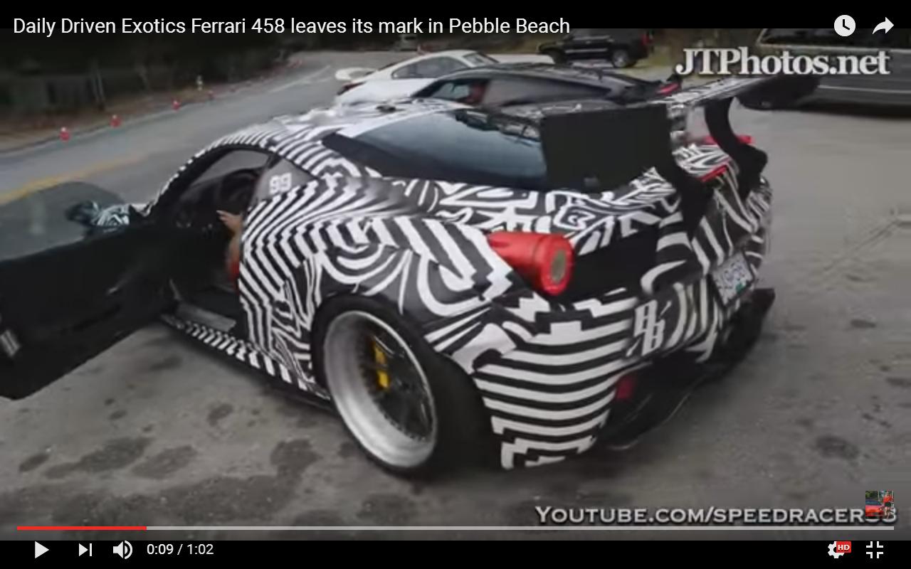 Ferrari 458 Italia zebrata e anabolizzata [Video]