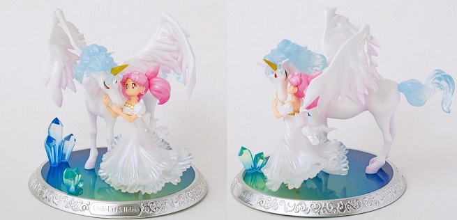 Sailor Moon: la statica di Bandai di Princess Usagi Small Lady Serenity e Pegasus