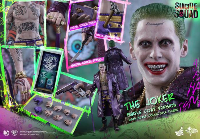 Suicide Squad: le action doll di Joker, Harley Quinn e Deadshot di Hot Toys