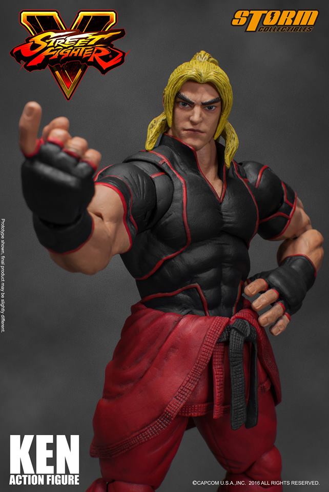 Street Fighter, l&#8217;action figure di Ken Masters di Storm Collectibles