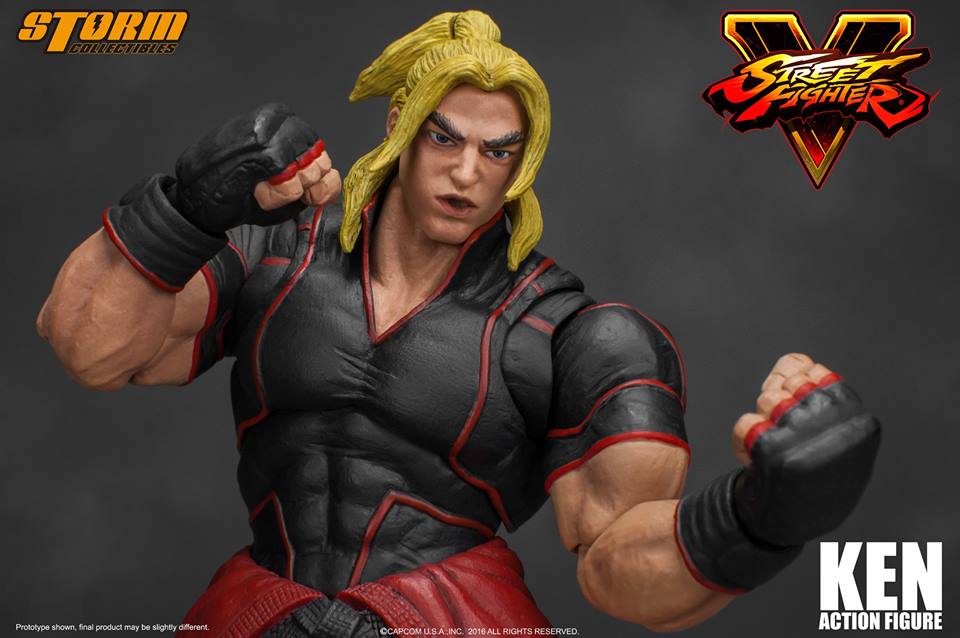 Street Fighter, l&#8217;action figure di Ken Masters di Storm Collectibles