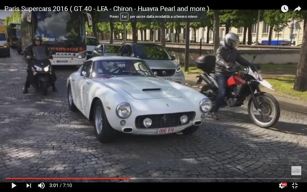 Auto sportive e di lusso a Parigi [Video]