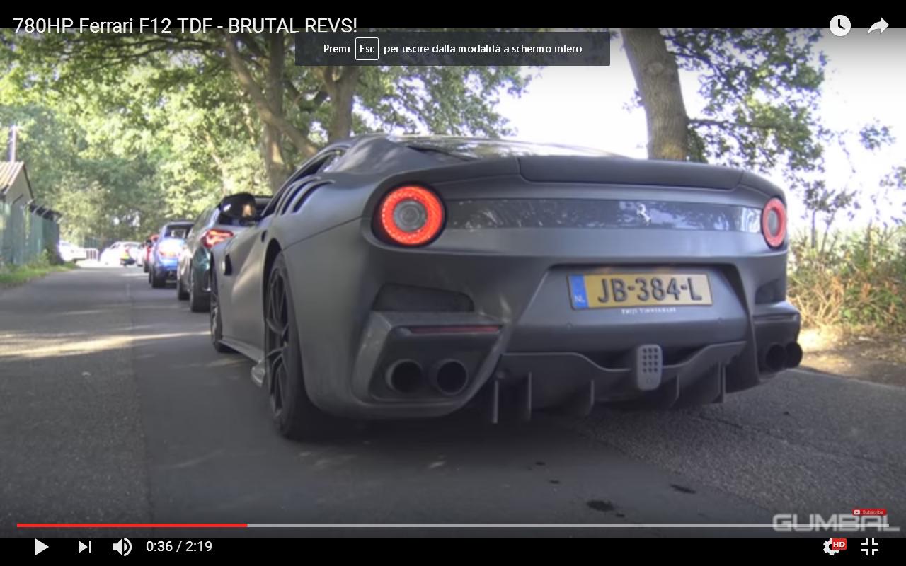 Ferrari F12tdf: armonie musicali [Video]