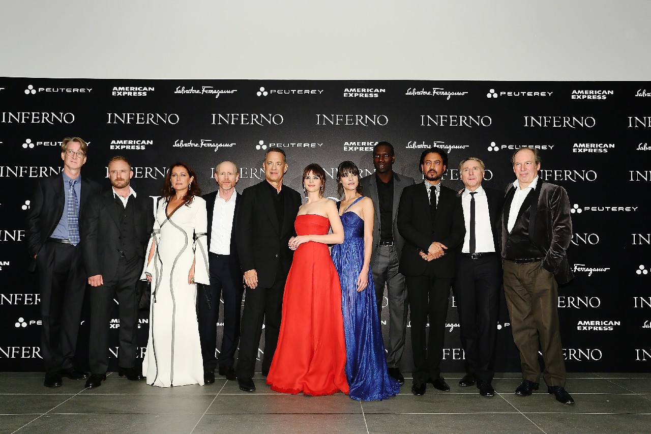 Inferno red carpet Firenze: la premiere con Tom Hanks, Felicity Jones e Ron Howard