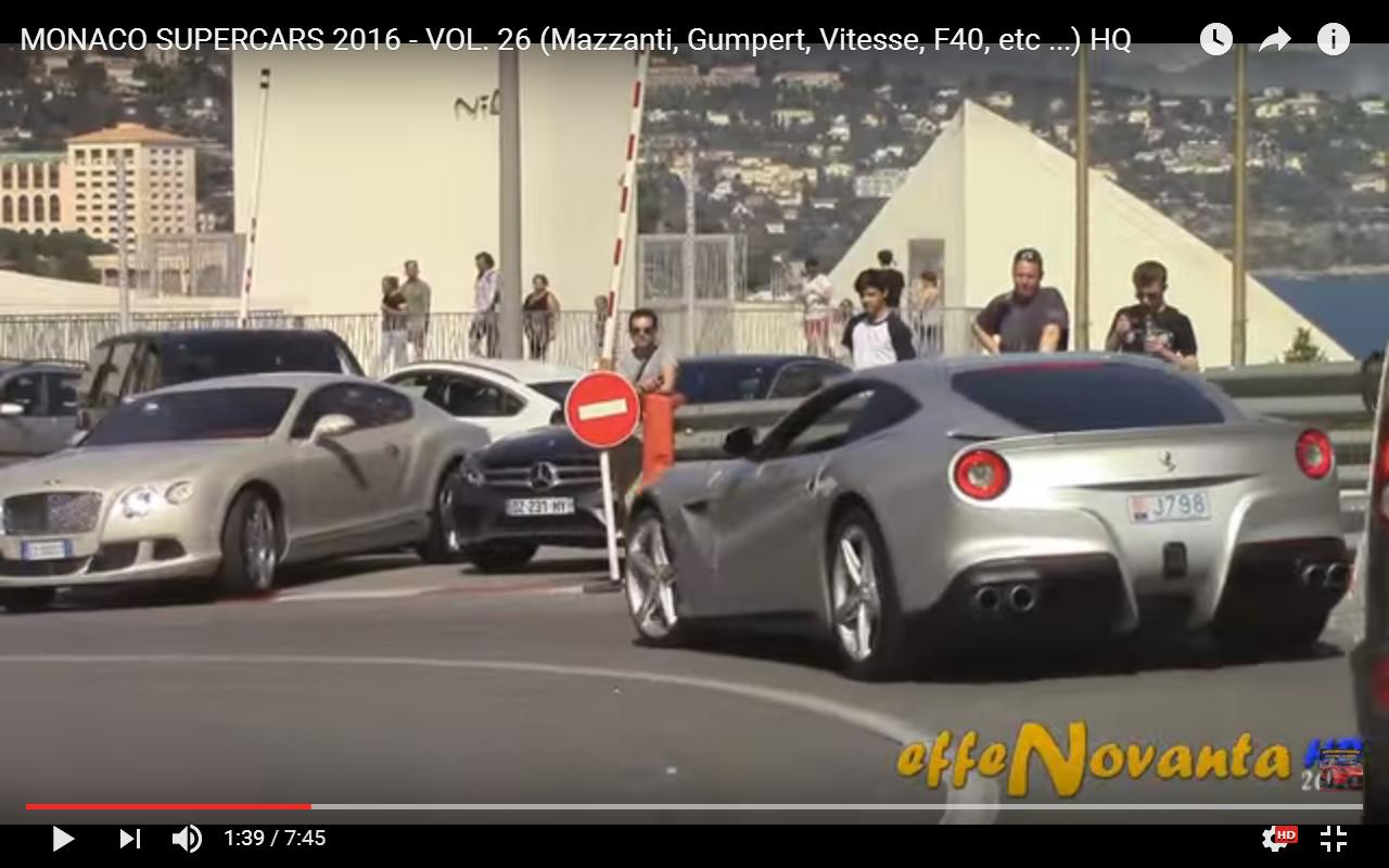 Monte Carlo e il lusso delle sue auto sportive [Video]