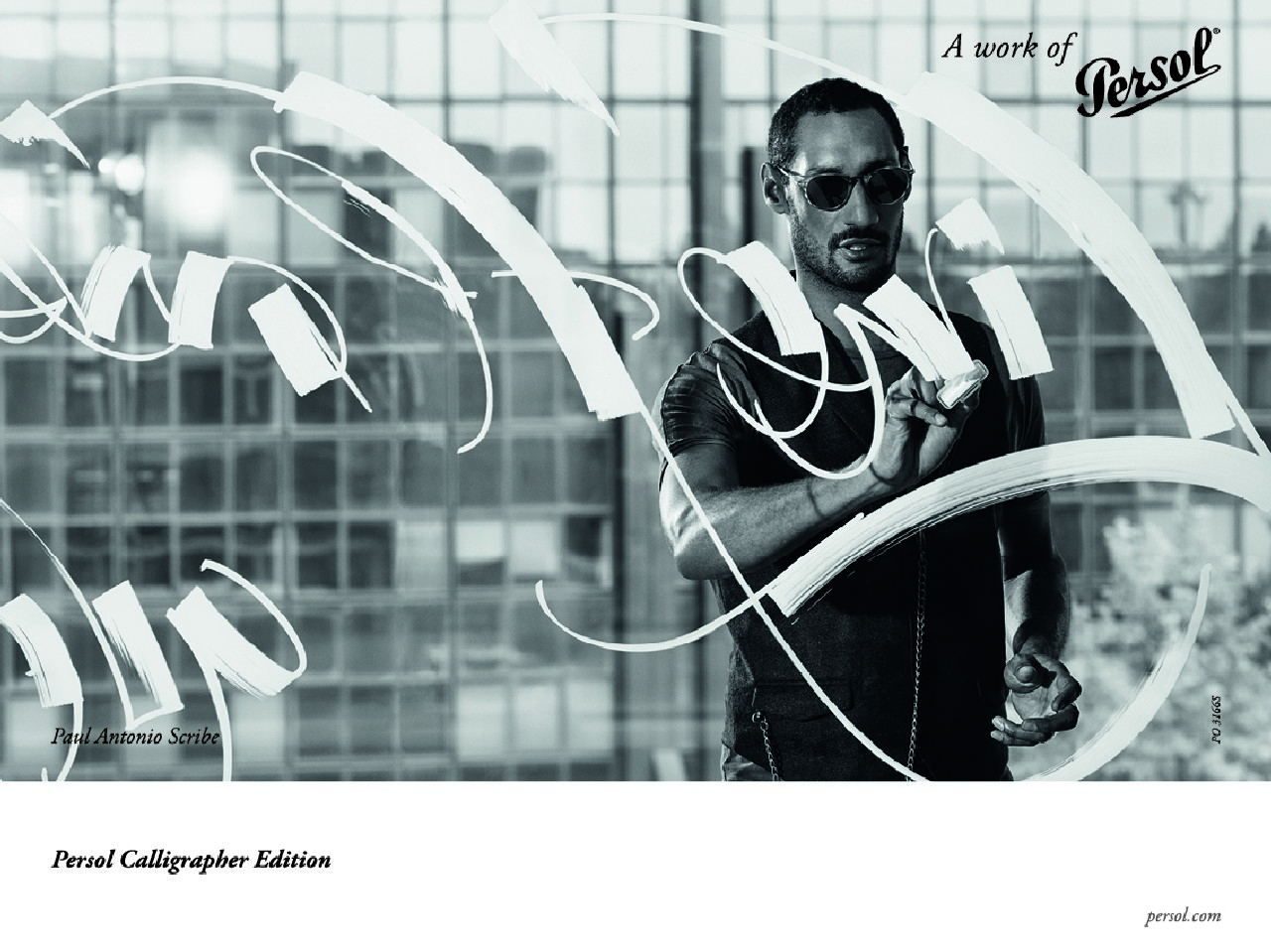 Persol occhiali Calligrapher Edition: Paul Antonio interpreta la nuova collezione e la campagna pubblicitaria