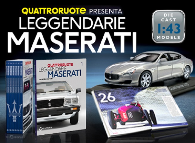 Giochi in edicola: la collezione Quattroruote &#8211; Leggendarie Maserati di Centauria