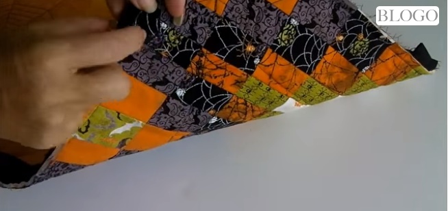 Lavoretti di patchwork, la tovaglia runner per Halloween