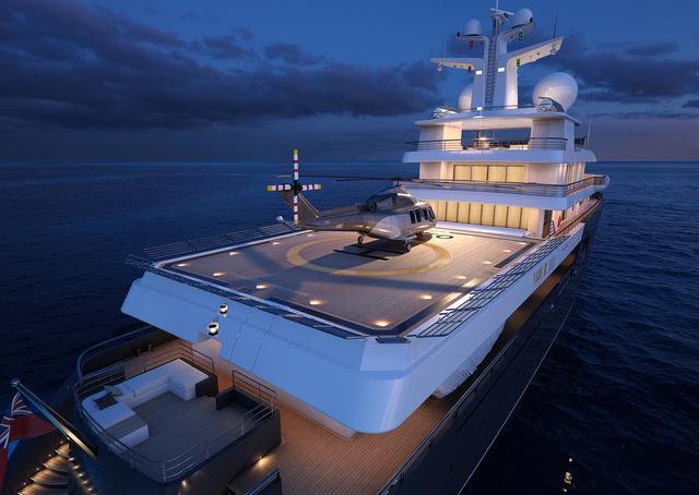 Yacht di lusso Admiral Project 575: gioiello dei mari
