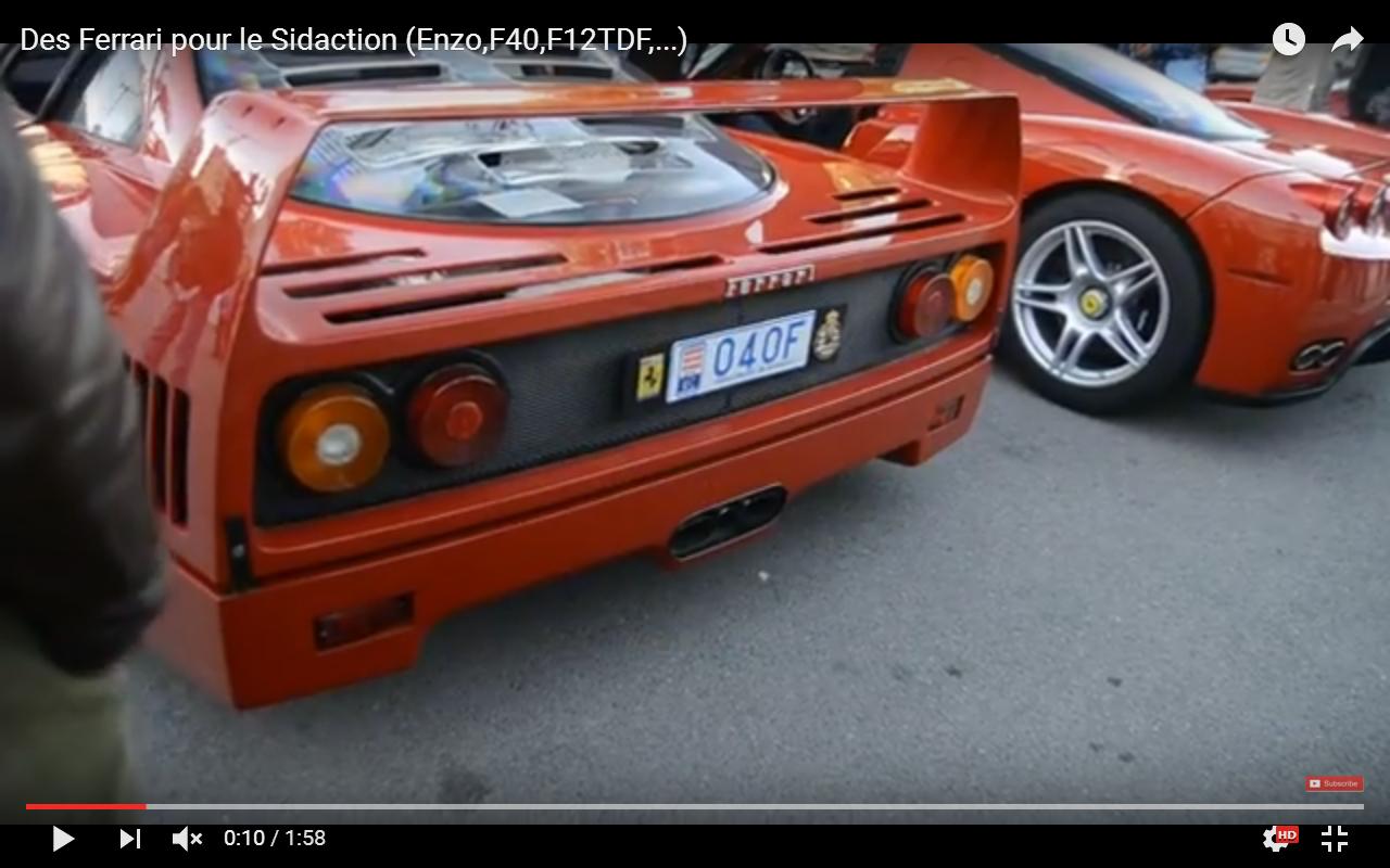 Ferrari Enzo, F40 ed F12tdf a Monte Carlo [Video]