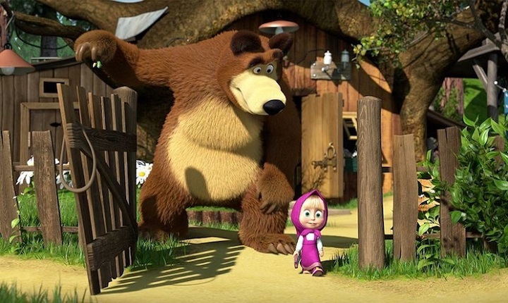 Masha e Orso, la Casa di Orso per i bambini di Amatrice