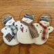 Pasta di sale pupazzi neve