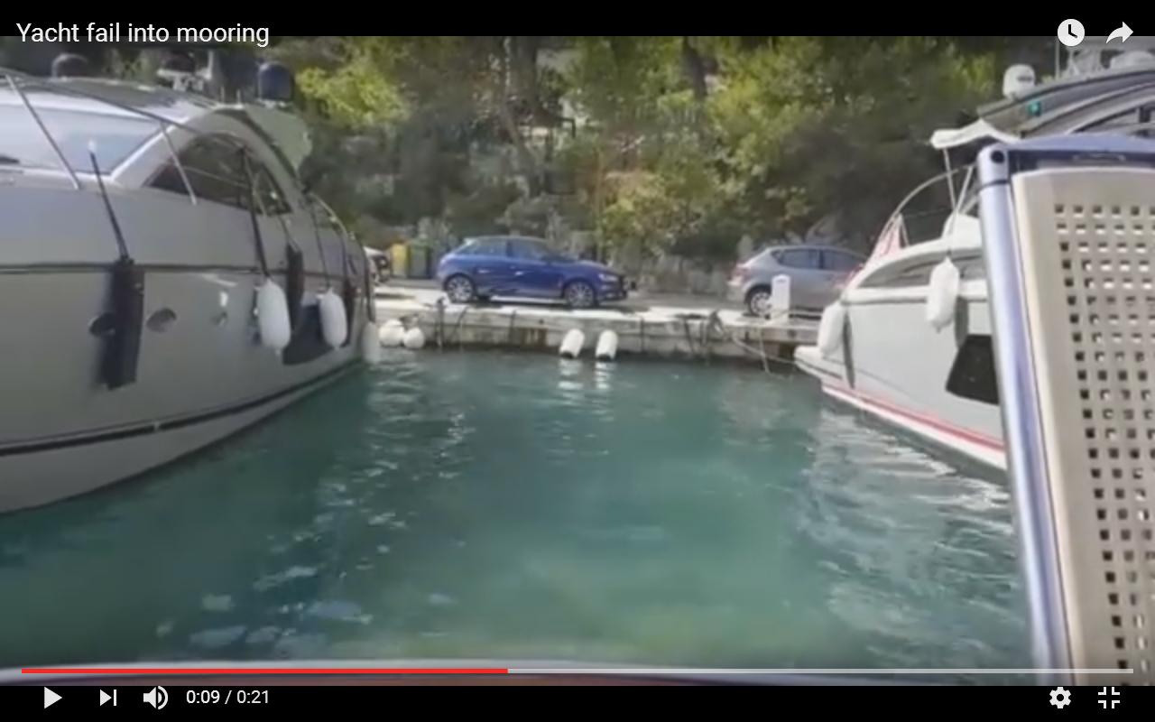 Yacht di lusso sfiora il crash con un altro esemplare [Video]