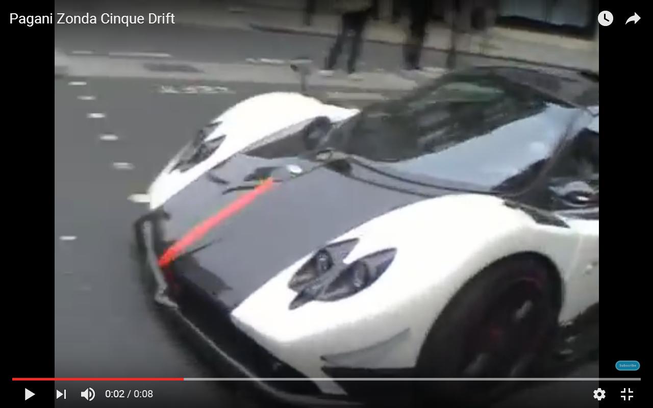 Pagani Zonda Cinque fa il drift urbano [Video]