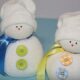 Pupazzo di neve con calzino