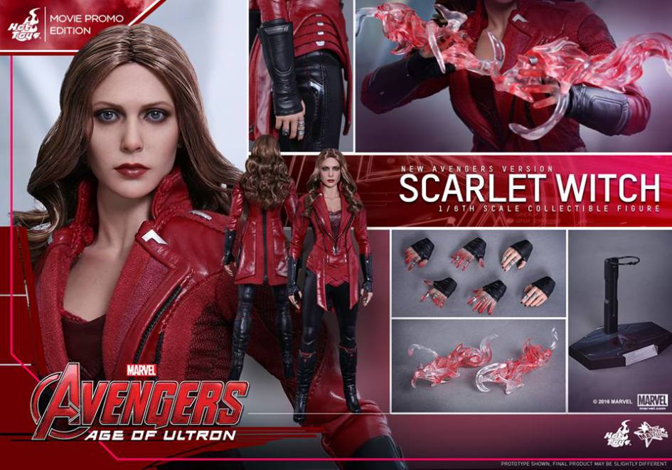 Avengers &#8211; Age of Ultron, l&#8217;action doll di Scarlet Witch di Hot Toys