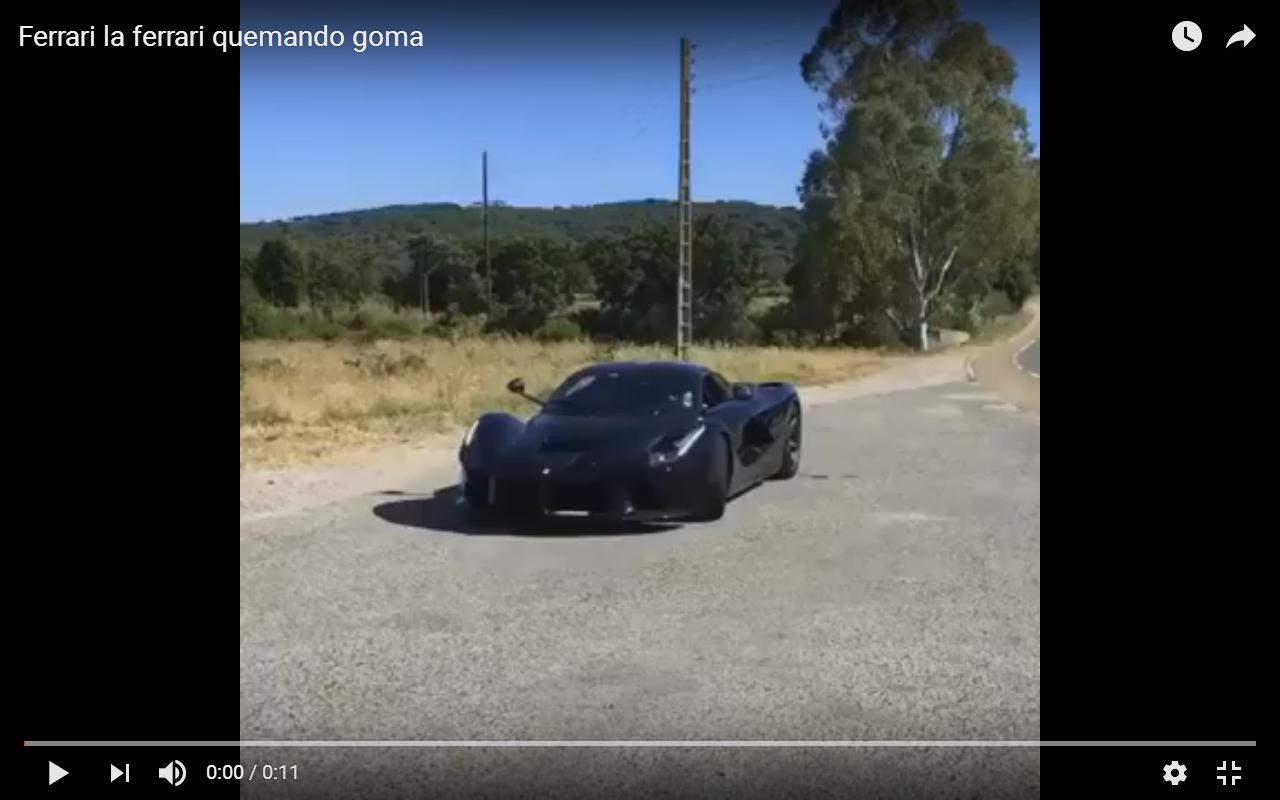 Ferrari LaFerrari: partenza in stile Magnum P.I. [Video]