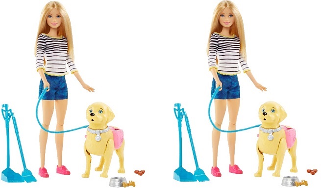 Arriva Barbie a Spasso coi Cuccioli di Mattel, con tanto di paletta