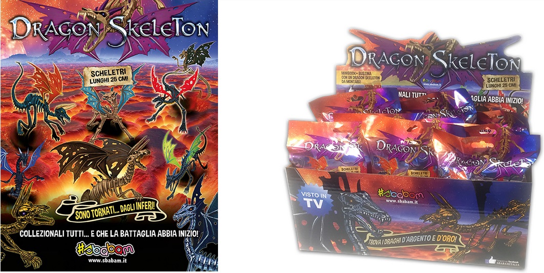 Giochi in edicola: i Dragon Skeleton di Sbabam