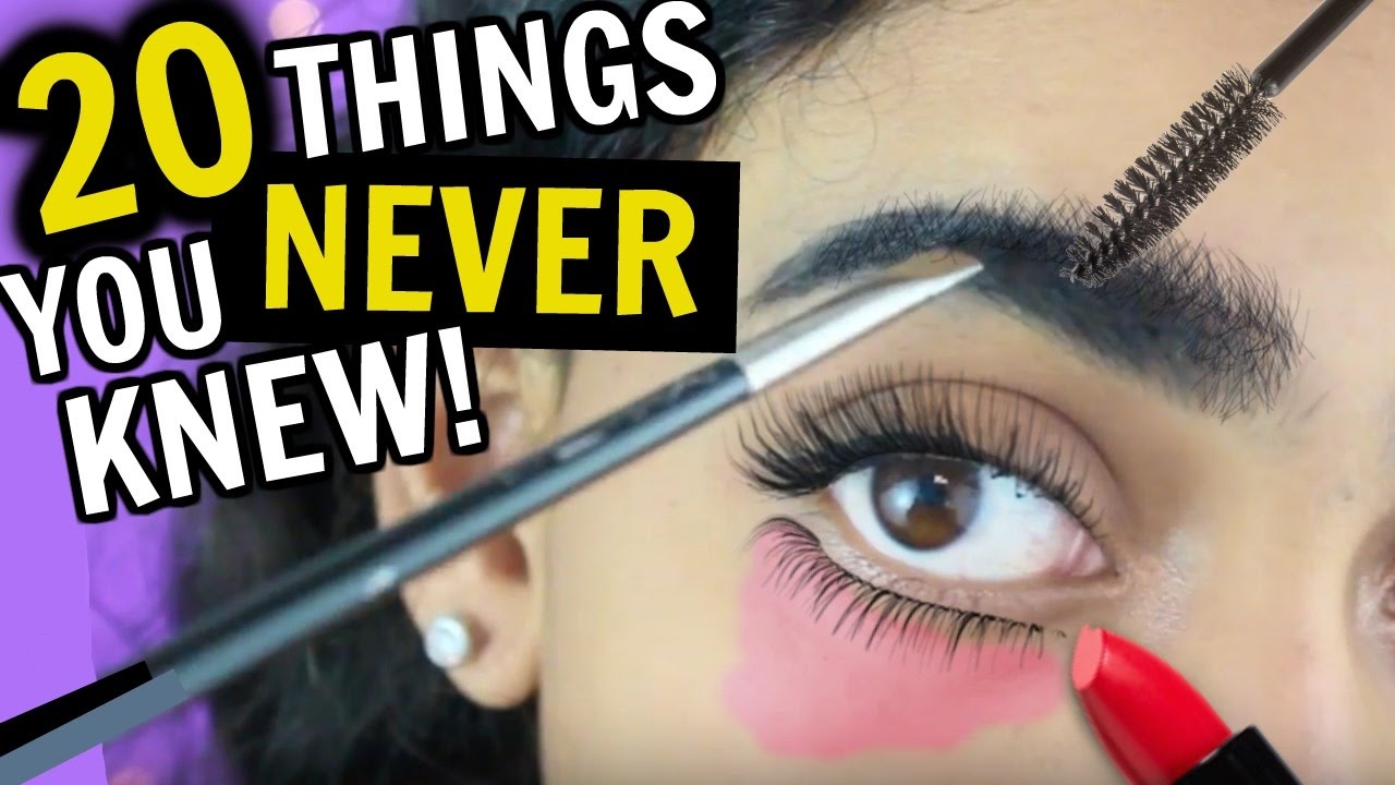20 Things You NEVER Knew About MAKEUP &amp; HAIR!!