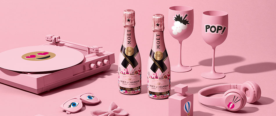 San Valentino 2017: Moët &amp; Chandon presenta il Moët Rosé Impérial in limited edition e i divertenti Emoëticons