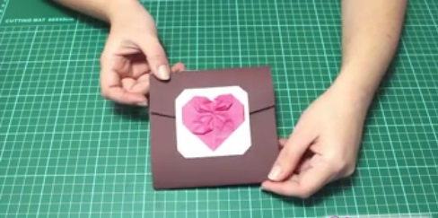 Partecipazioni di matrimonio fai da te, l&#8217;origami a forma di cuore