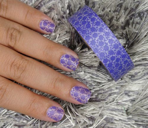 Nail art washi tape decorazione unghie