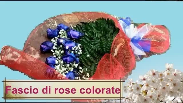 Come creare un bouquet di rose blu