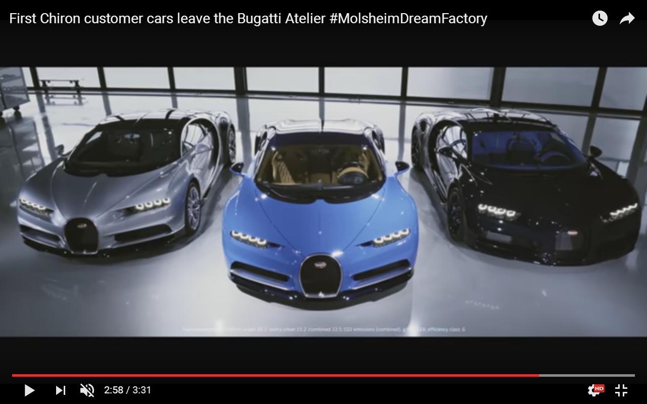 Bugatti Chiron: prime consegne della supercar da record [Video]