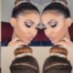 chignon con trecce