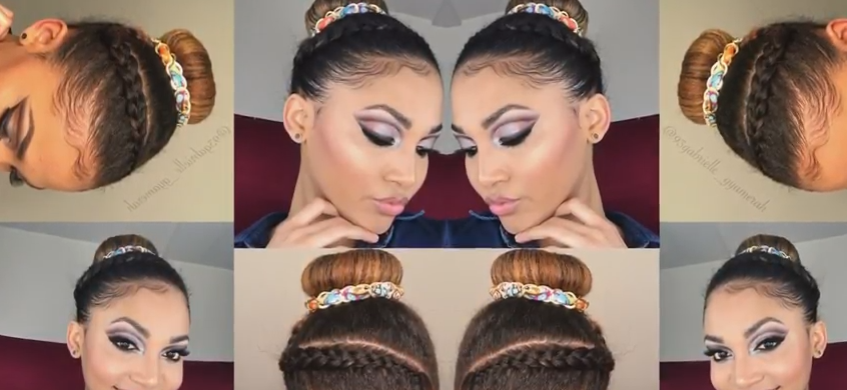 Acconciature in 10 minuti, lo chignon con treccia