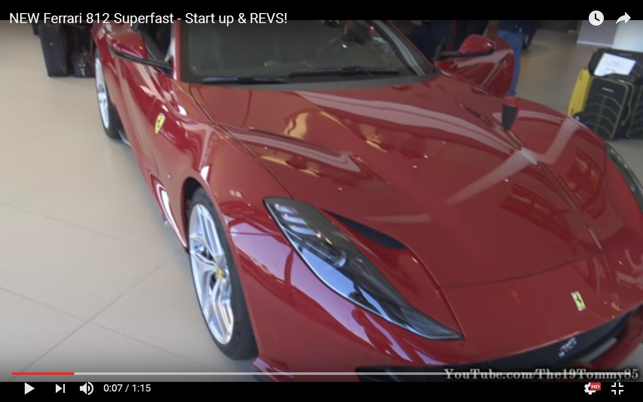 Ferrari 812 Superfast: la “rossa” fa ascoltare la sua musica [Video]