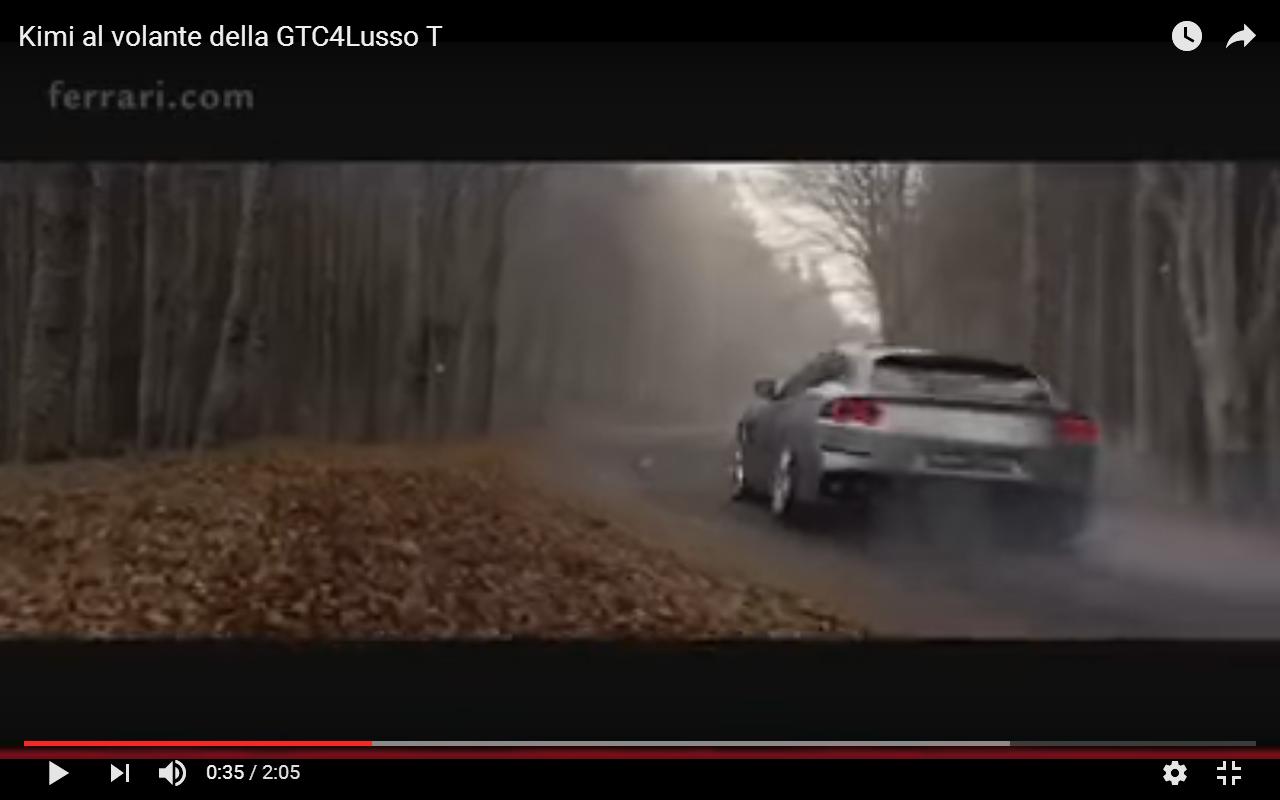 La Ferrari GTC4Lusso T guidata da Kimi Raikkonen [Video]