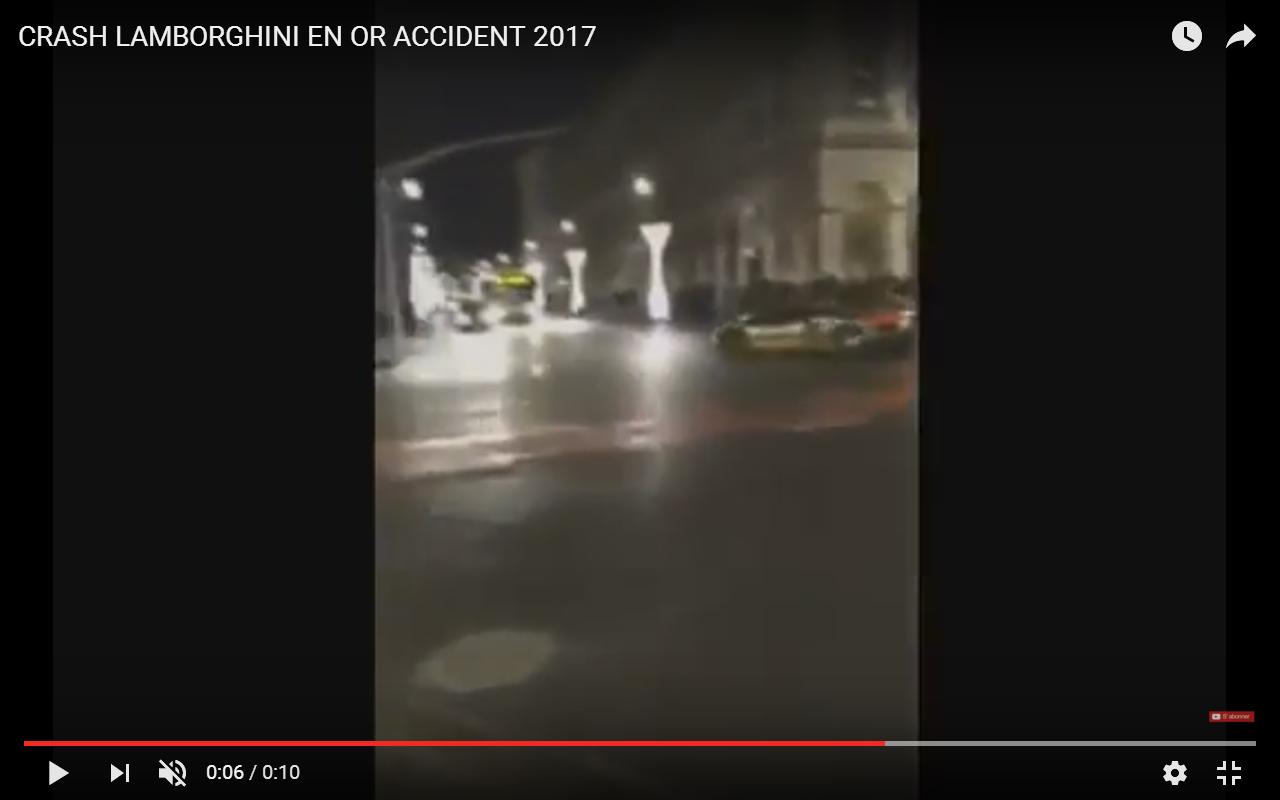 Incidente per la Lamborghini Aventador d’oro [Video]