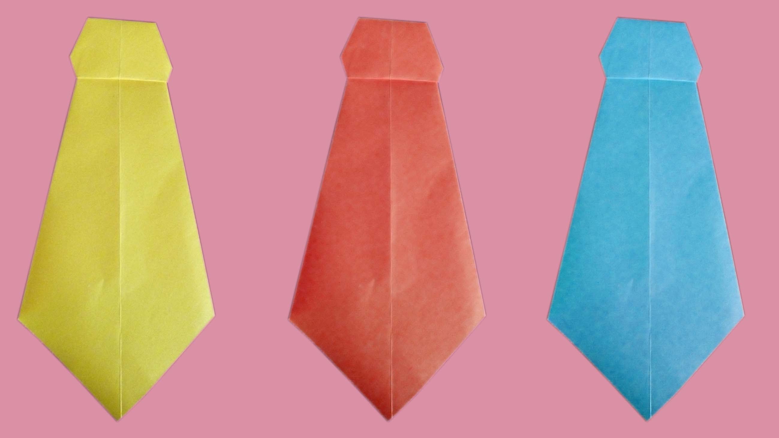 Festa del Papà: la cravatta origami