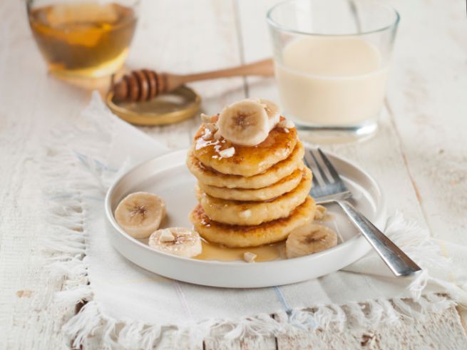 I pancake alla banana per la colazione light