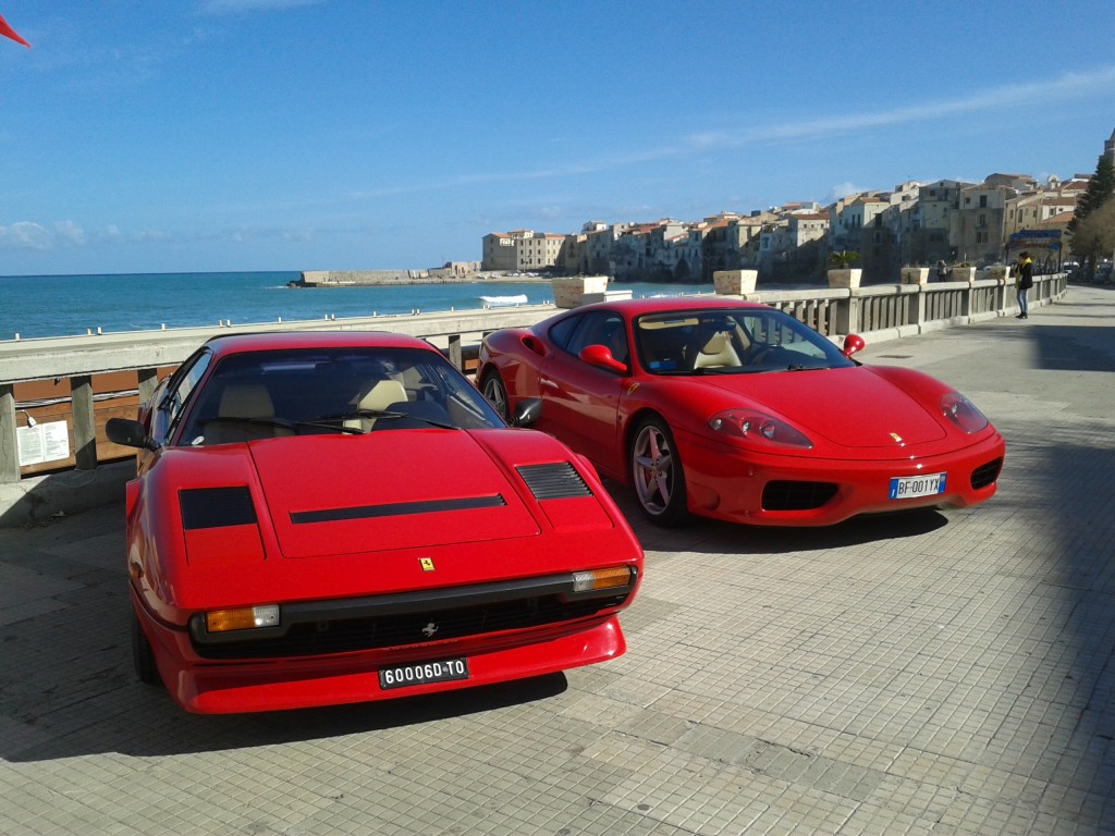 Cartolina da Cefalù firmata Scuderia Ferrari Club Palermo