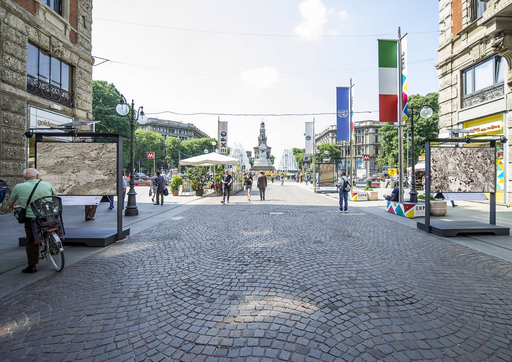 Antolini: l&#8217;installazione di pietre en plain air per la Milano Design Week 2017