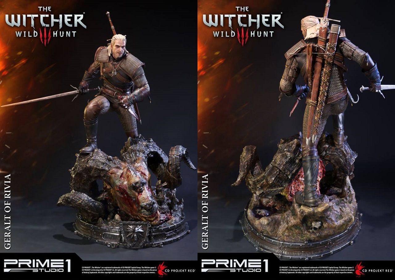 The Witcher 3: le statue di Geralt di Rivia &amp; Company tratte dal videogioco