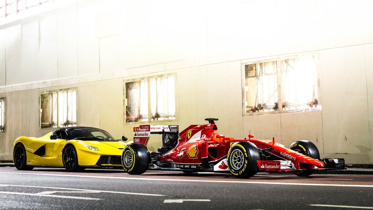 Ferrari LaFerrari Aperta ed F1 a Knightsbridge