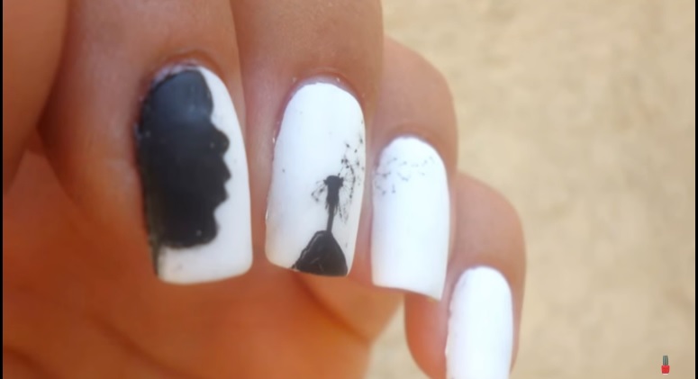 Nail art soffione