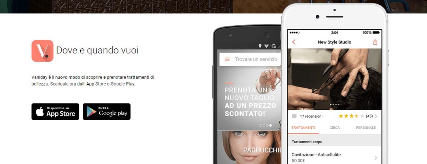 App utili: Vaniday, la release per prenotare ceretta, makeup e taglio di capelli con un click