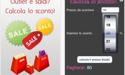 App sconto percentuale