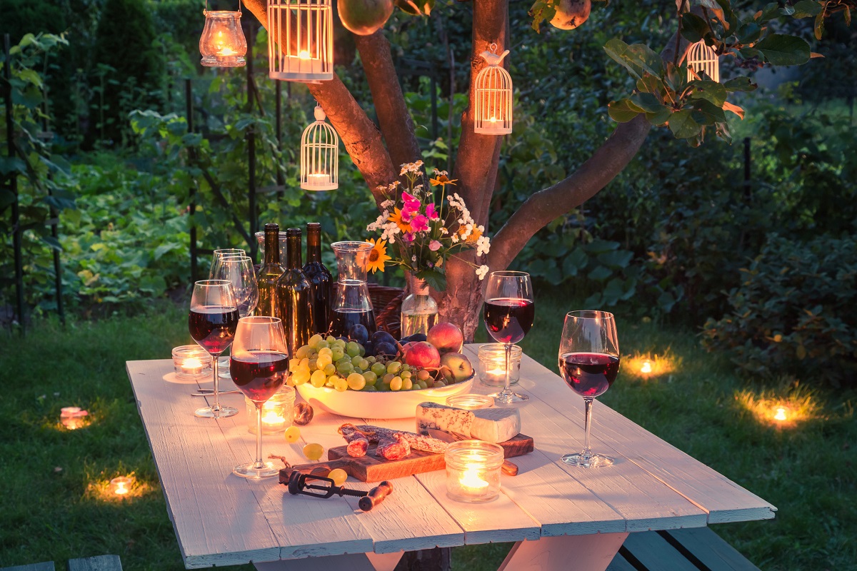 cena estiva all'aperto
