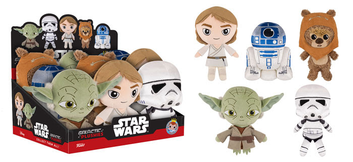 Star Wars, vinyl toys Rogue One e Galactic Plushies