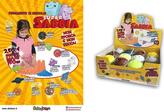 Giochi in edicola: torna la Super Sabbia Glitterata di Sbabam