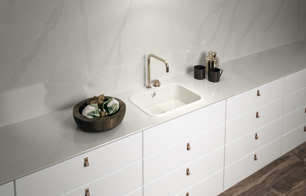 Lavello cucina Silestone: il nuovo Integrity Top, l&#8217;elegante lavello monoblocco a una vasca