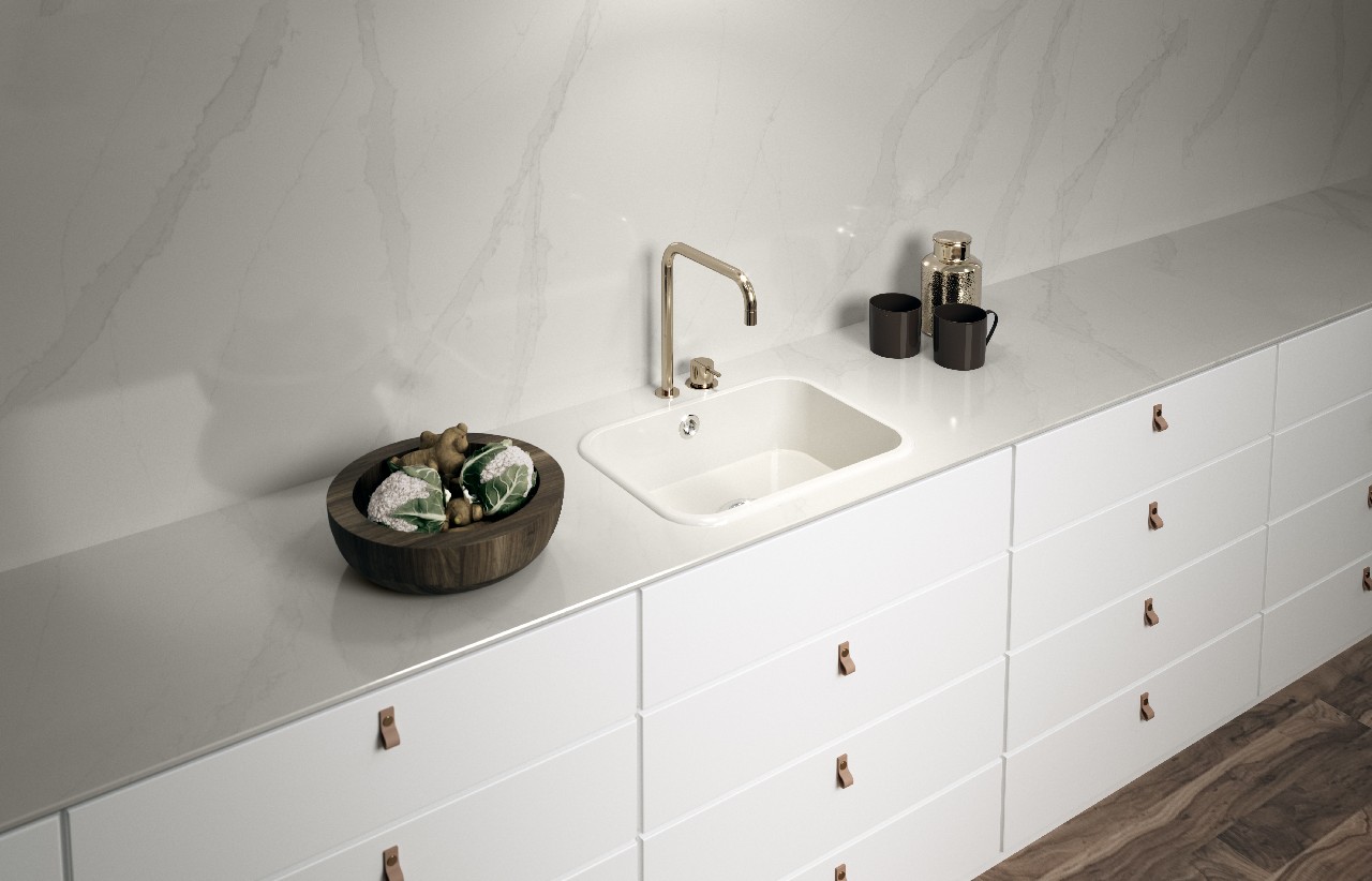 Lavello cucina Silestone: il nuovo Integrity Top, l’elegante lavello monoblocco a una vasca